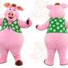Pig Mascot Costume for Adults Custom Logo Party Character Suit
