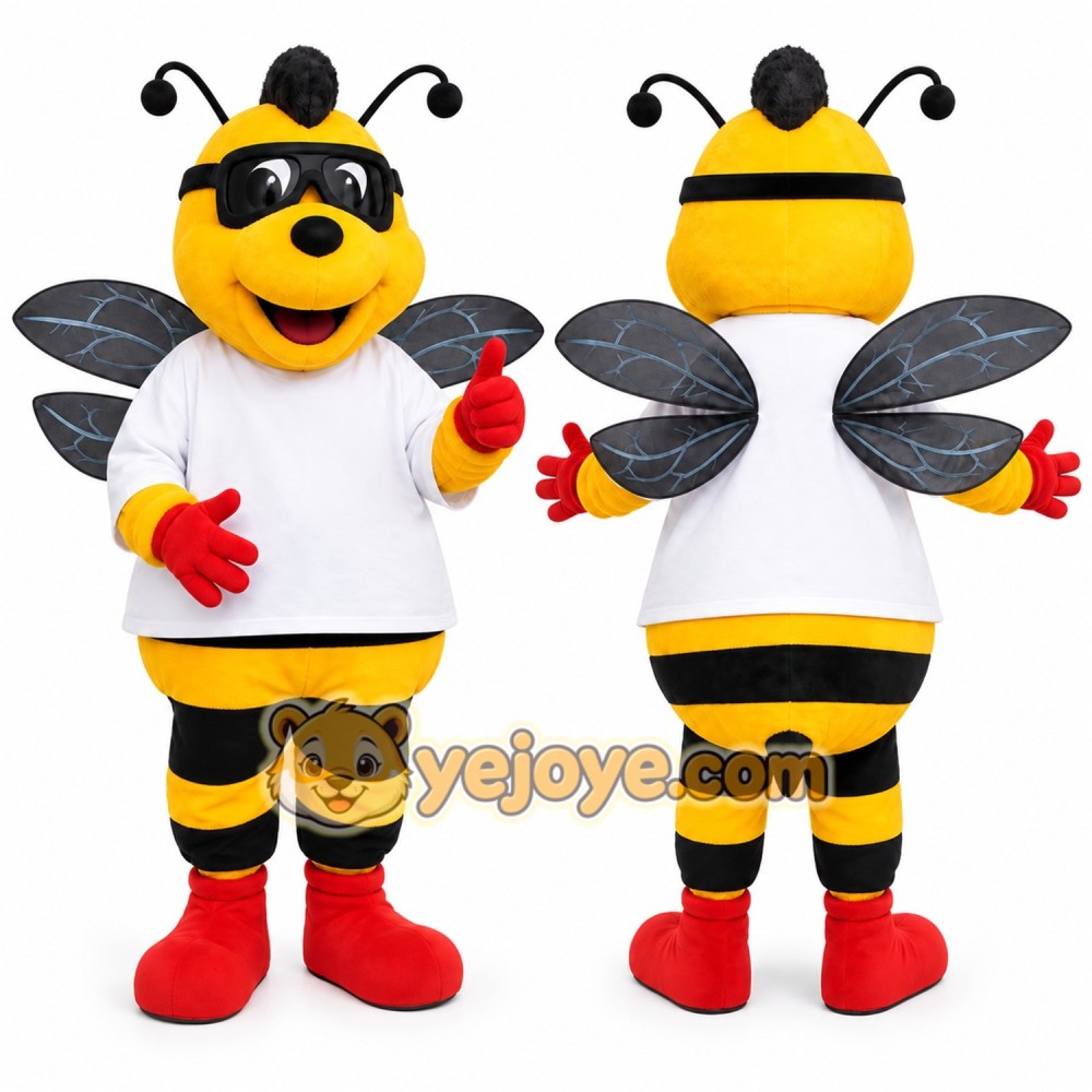Bee Mascot Costume for Adults Custom Logo Party Character Suit Bee Mascot Costume for Adults Custom Logo Party Character Suit