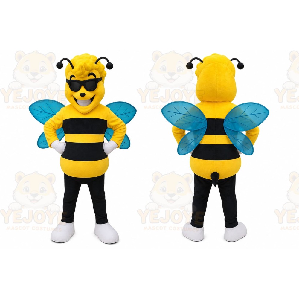 Bee Mascot Costume for Adults Custom Logo Party Character Suit