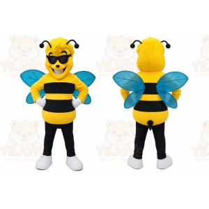 Bee Mascot Costume for Adults Custom Logo Party Character Suit