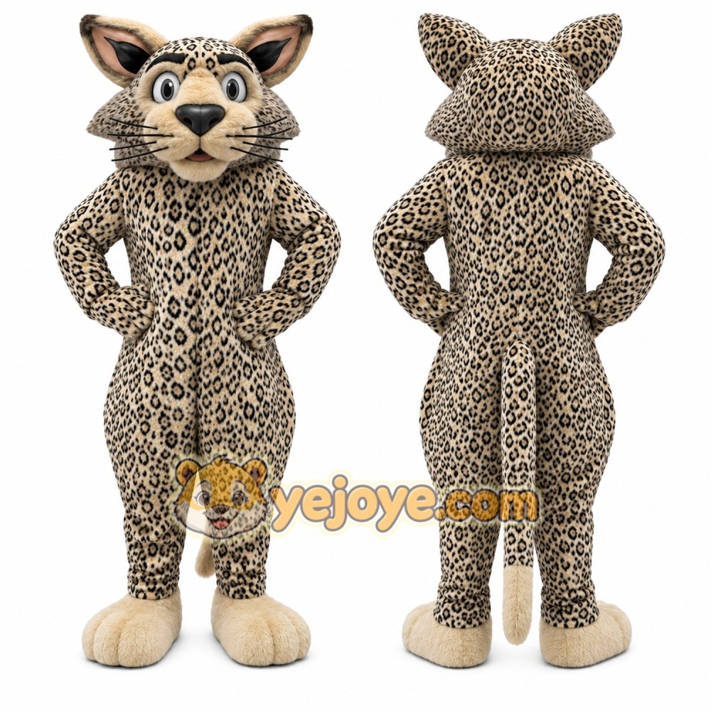 Leopard Mascot Costume for Adults Custom Logo Party Character Suit