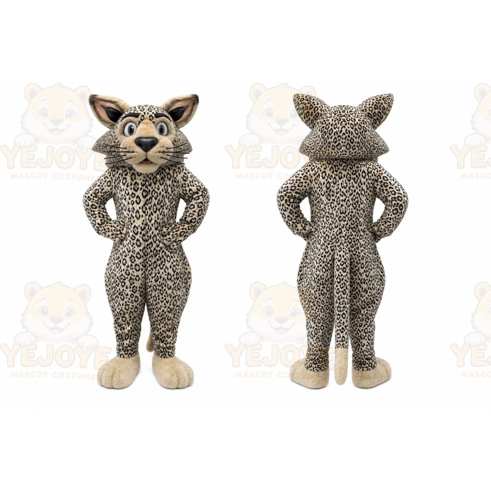 Leopard Mascot Costume for Adults Custom Logo Party Character Suit