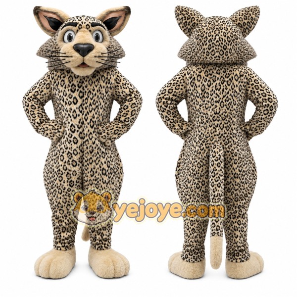 Leopard Mascot Costume for Adults Custom Logo Party Character Suit
