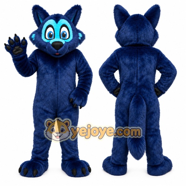 Wolf Mascot Costume for Adults Custom Logo Party Character Suit