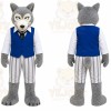 Wolf Mascot Costume for Adults Custom Logo Party Character Suit
