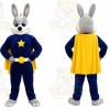 Rabbit Mascot Costume for Adults Custom Logo Party Character Suit
