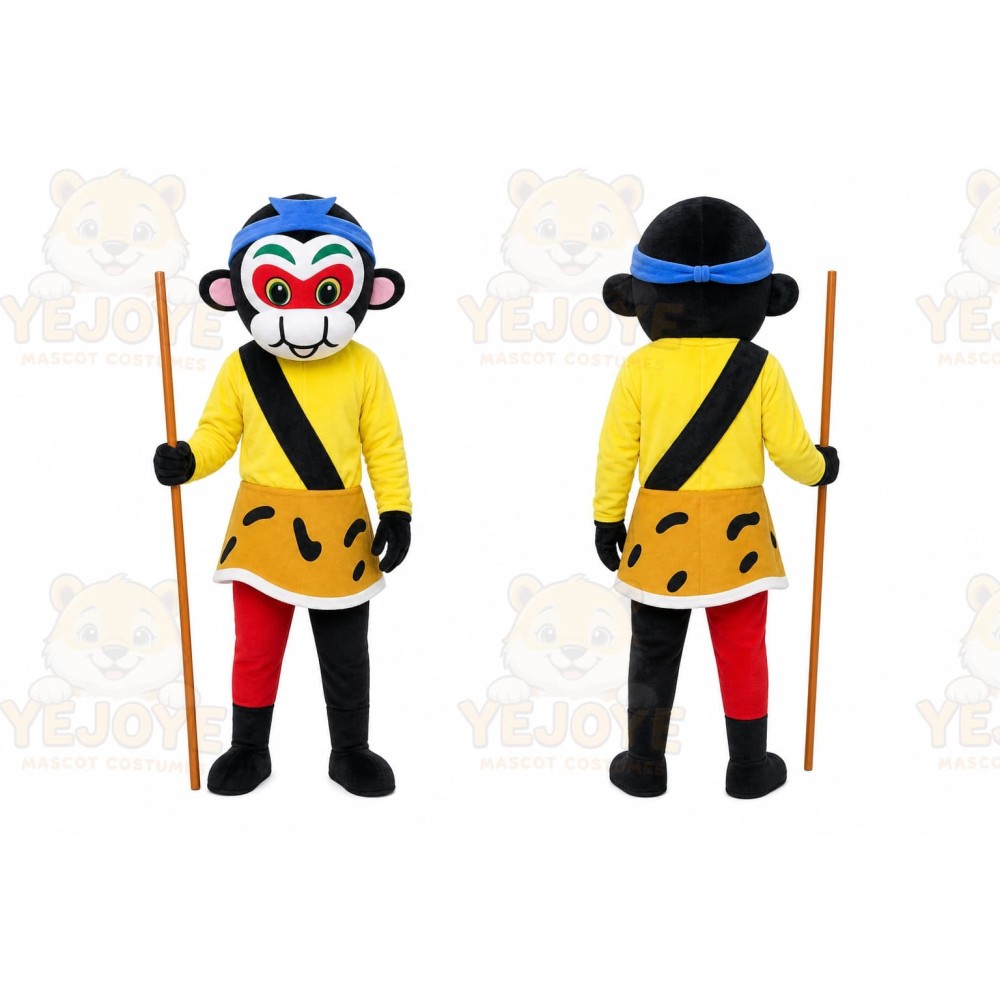 Monkey Mascot Costume for Adults Custom Logo Party Character Suit