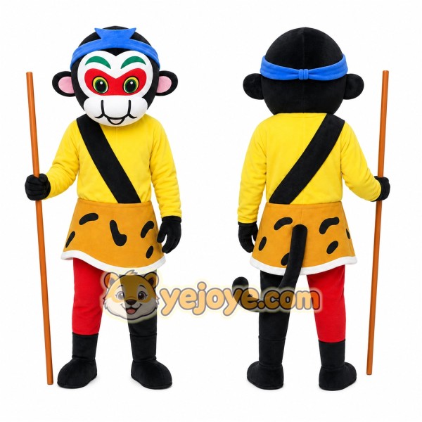 Monkey Mascot Costume for Adults Custom Logo Party Character Suit