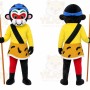 Monkey Mascot Costume for Adults Custom Logo Party Character Suit