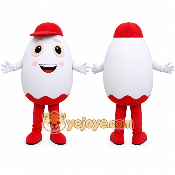 Egg Mascot Costume for Adults Custom Logo Party Character Suit