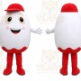Egg Mascot Costume for Adults Custom Logo Party Character Suit