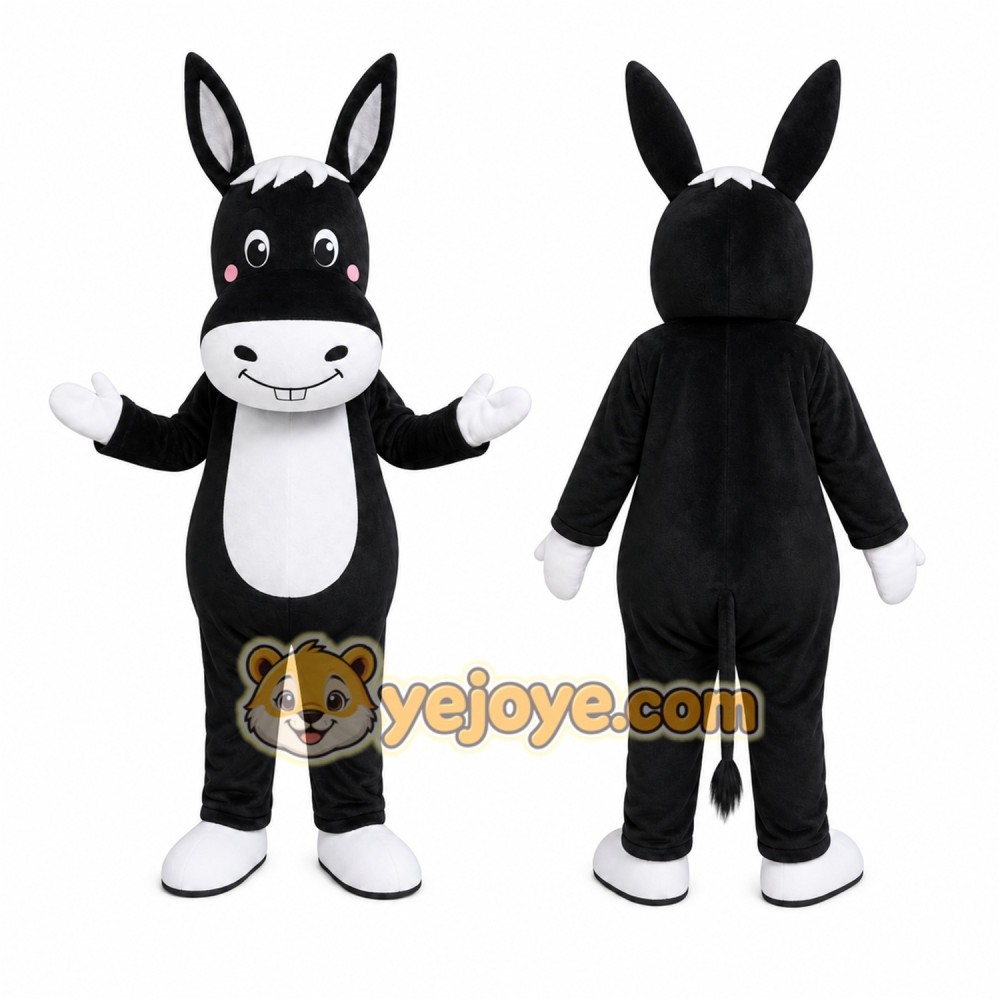 Donkey Mascot Costume for Adults Custom Logo Party Character Suit