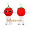 Tomato Mascot Costume for Adults Custom Logo Party Character Suit Tomato Mascot Costume for Adults Custom Logo Party Character Suit
