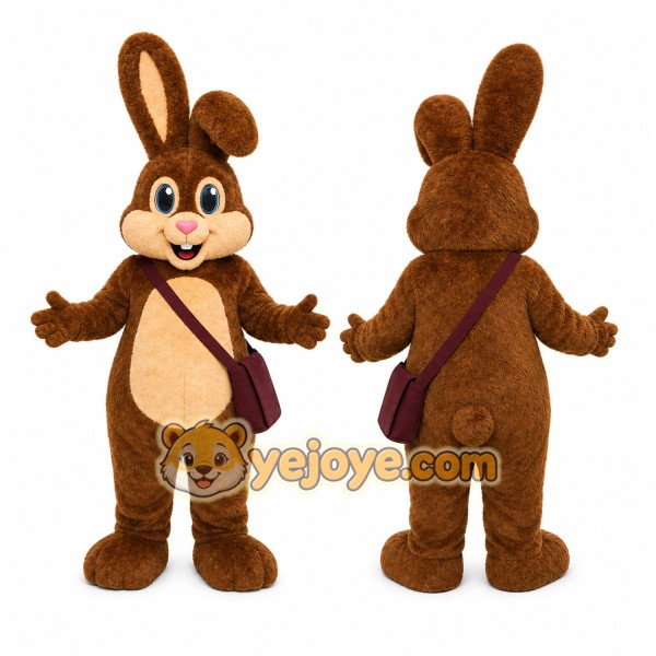 Rabbit Mascot Costume for Adults Custom Logo Party Character Suit