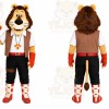 Lion Mascot Costume for Adults Custom Logo Party Character Suit