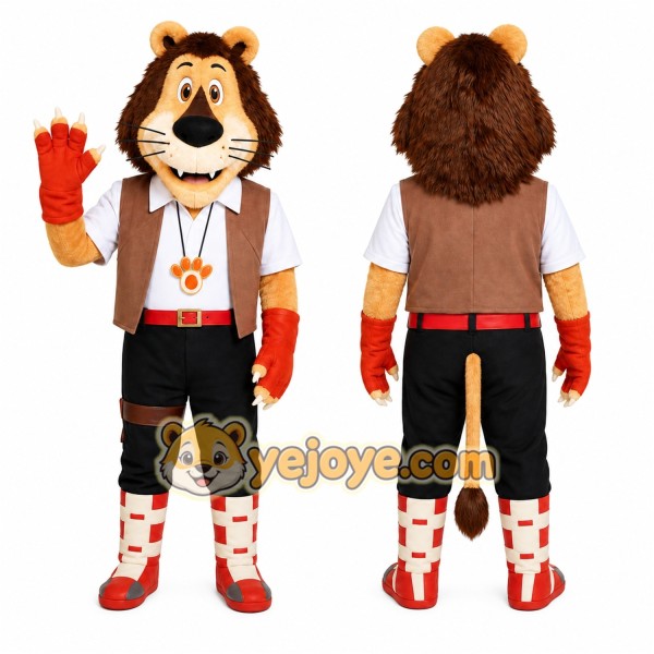 Lion Mascot Costume for Adults Custom Logo Party Character Suit