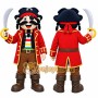 Pirate Mascot Costume for Adults Custom Logo Party Character Suit