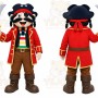 Pirate Mascot Costume for Adults Custom Logo Party Character Suit