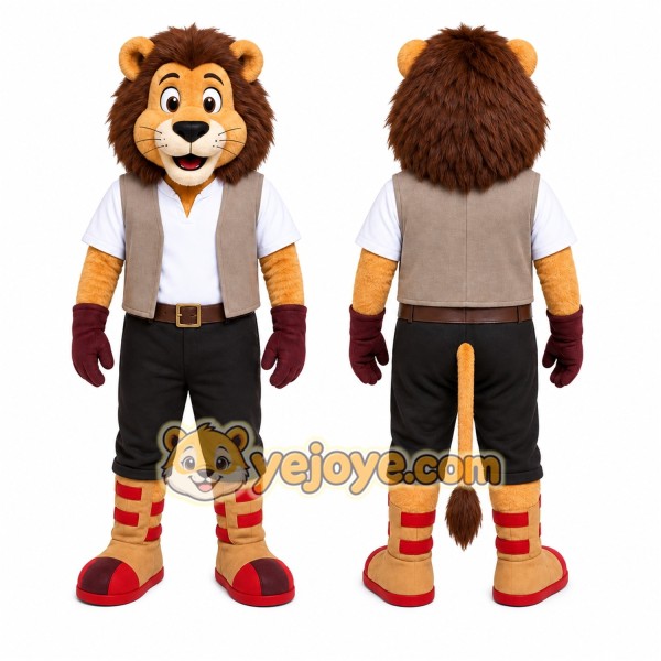 Lion Mascot Costume for Adults Custom Logo Party Character Suit