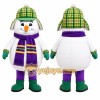 Snowman Mascot Costume for Adults Custom Logo Party Character Suit