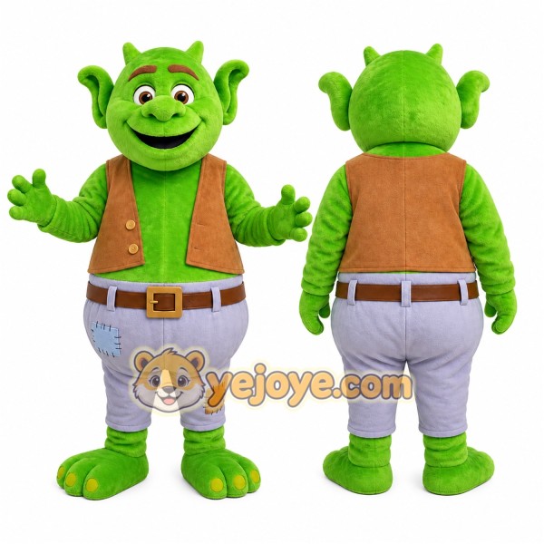 Ogre Mascot Costume for Adults Custom Logo Party Character Suit