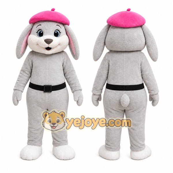 Rabbit Mascot Costume for Adults Custom Logo Party Character Suit