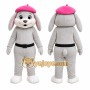 Rabbit Mascot Costume for Adults Custom Logo Party Character Suit