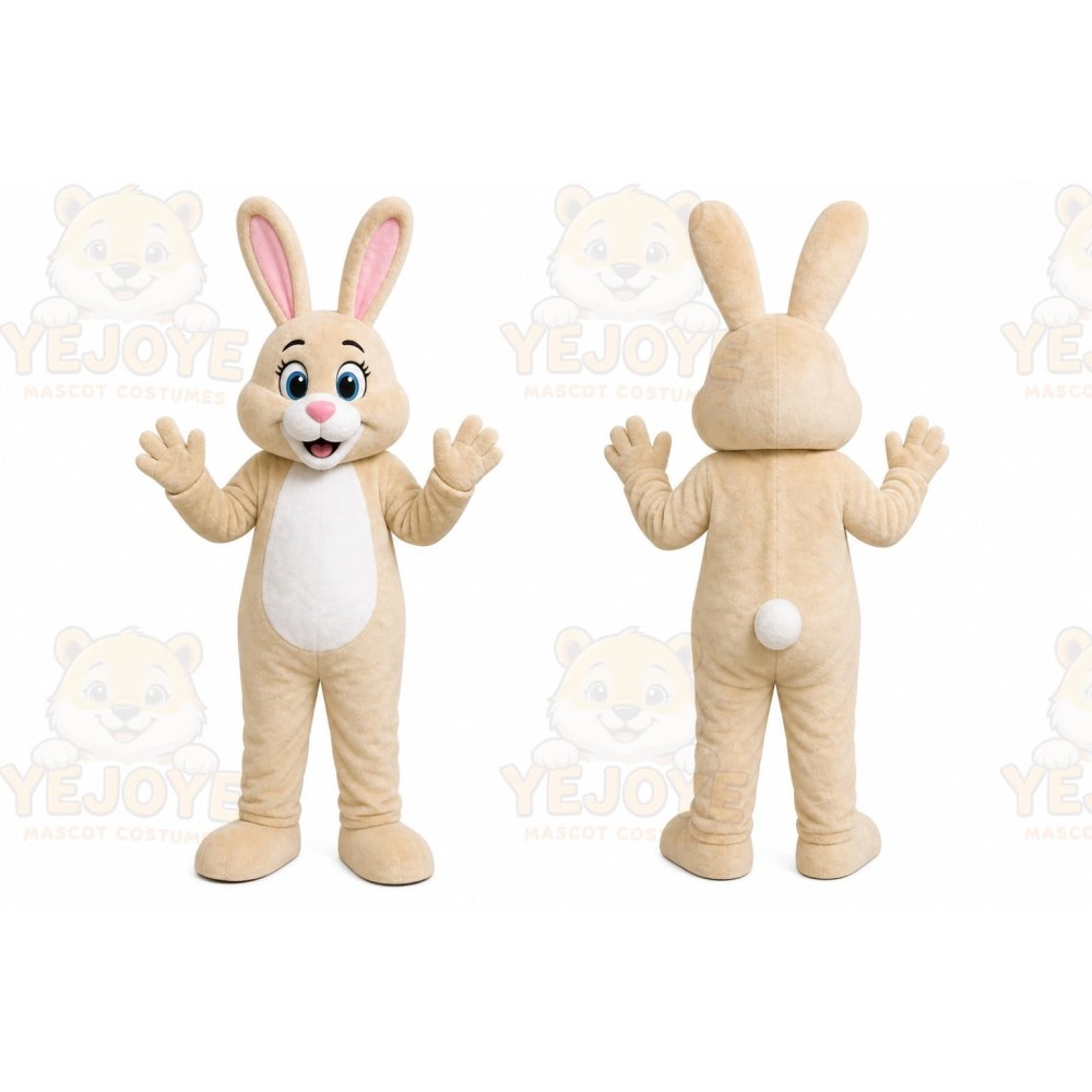 Rabbit Mascot Costume for Adults Custom Logo Party Character Suit