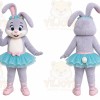 Rabbit Mascot Costume for Adults Custom Logo Party Character Suit