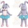 Rabbit Mascot Costume for Adults Custom Logo Party Character Suit