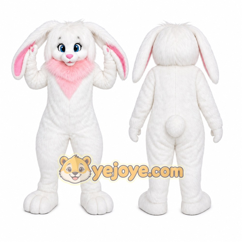 Rabbit Mascot Costume for Adults Custom Logo Party Character Suit Rabbit Mascot Costume for Adults Custom Logo Party Character Suit