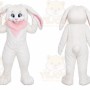 Rabbit Mascot Costume for Adults Custom Logo Party Character Suit