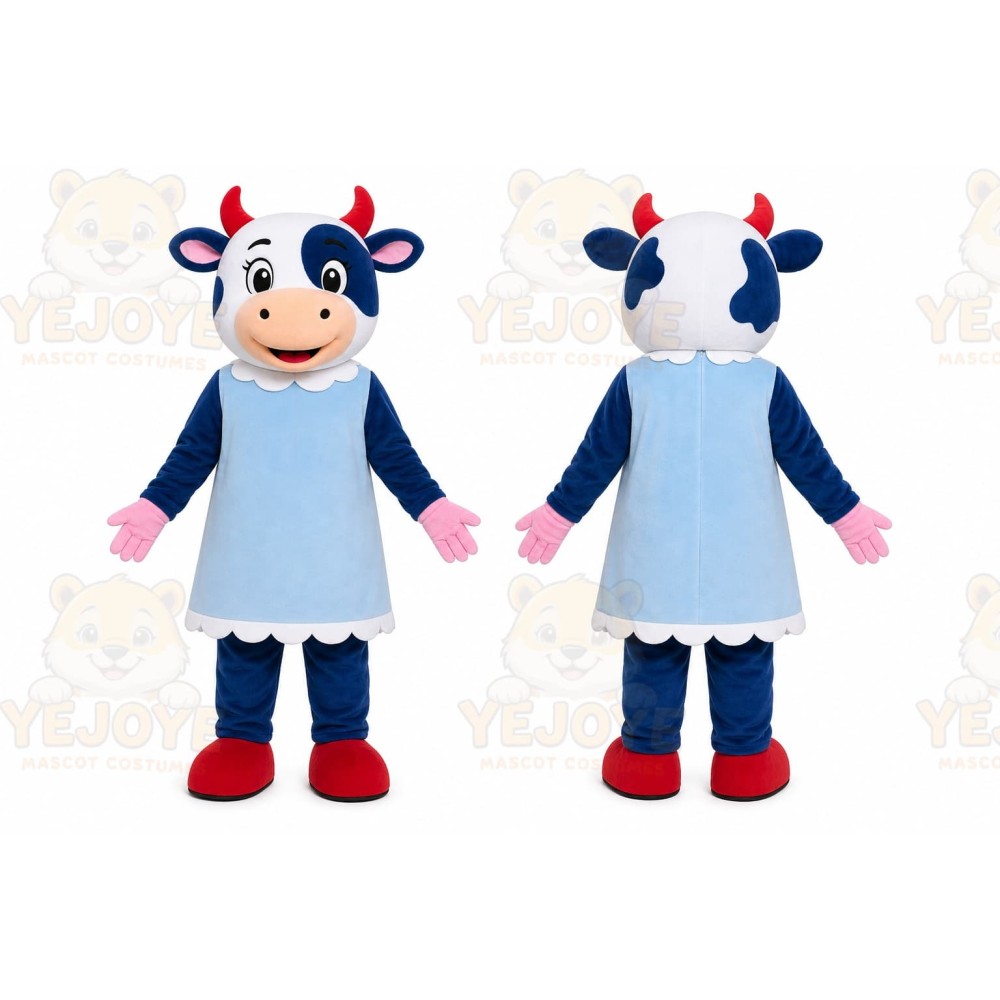 Cow Mascot Costume for Adults Custom Logo Party Character Suit