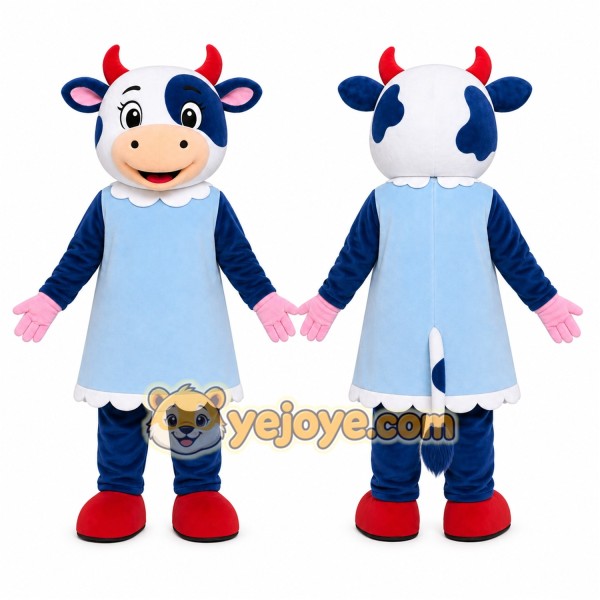Cow Mascot Costume for Adults Custom Logo Party Character Suit