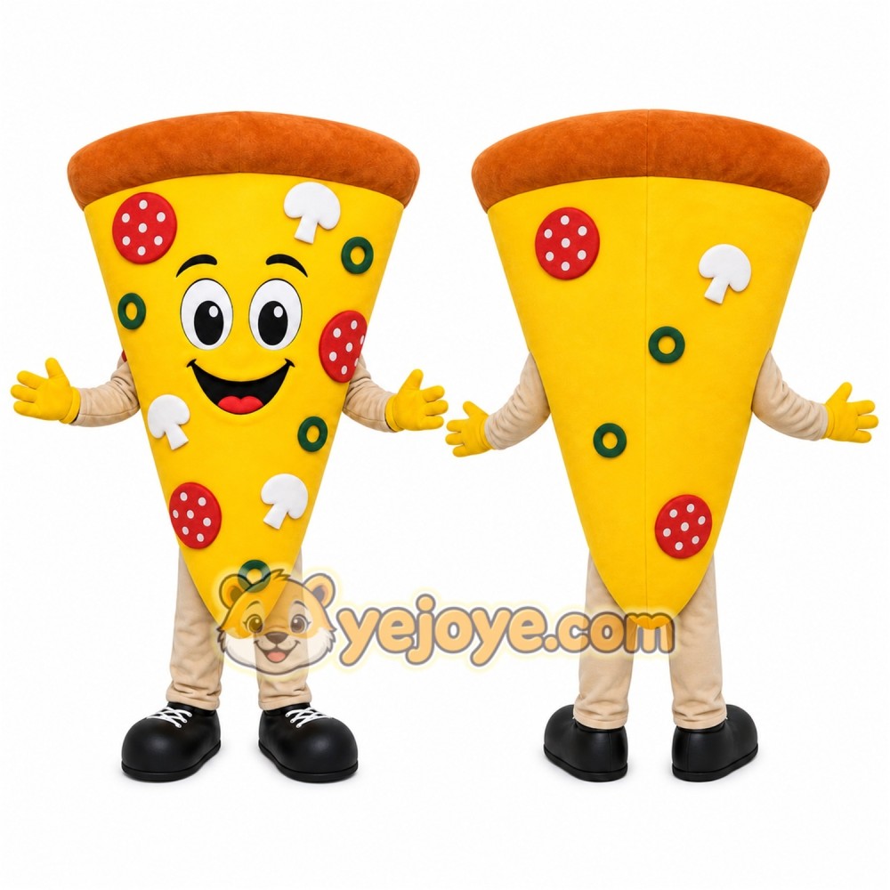 Pizza Mascot Costume for Adults Custom Logo Party Character Suit Pizza Mascot Costume for Adults Custom Logo Party Character Suit