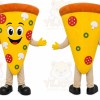 Pizza Mascot Costume for Adults Custom Logo Party Character Suit