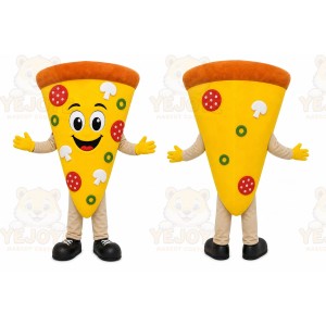 Pizza Mascot Costume for Adults Custom Logo Party Character Suit