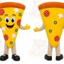 Pizza Mascot Costume for Adults Custom Logo Party Character Suit