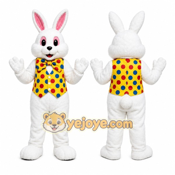 Rabbit Mascot Costume for Adults Custom Logo Party Character Suit