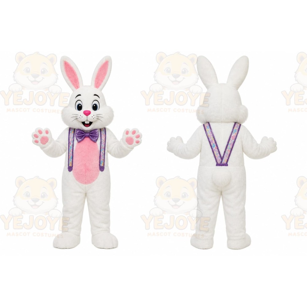 Rabbit Mascot Costume for Adults Custom Logo Party Character Suit