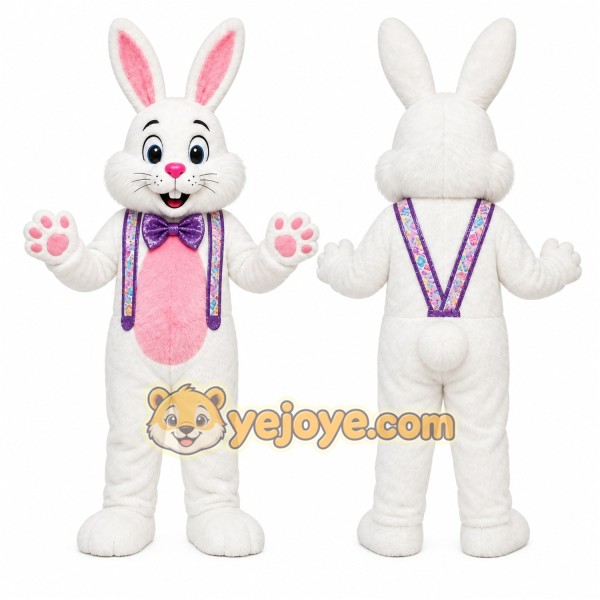 Rabbit Mascot Costume for Adults Custom Logo Party Character Suit
