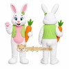 Bunny Mascot Costume for Adults Custom Logo Party Character Suit