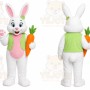 Bunny Mascot Costume for Adults Custom Logo Party Character Suit