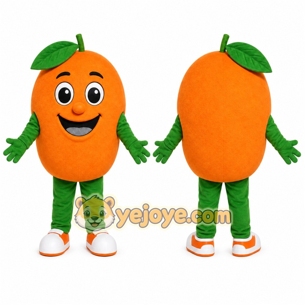 Orange Mascot Costume for Adults Custom Logo Party Character Suit