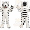 Tiger Mascot Costume for Adults Custom Logo Party Character Suit
