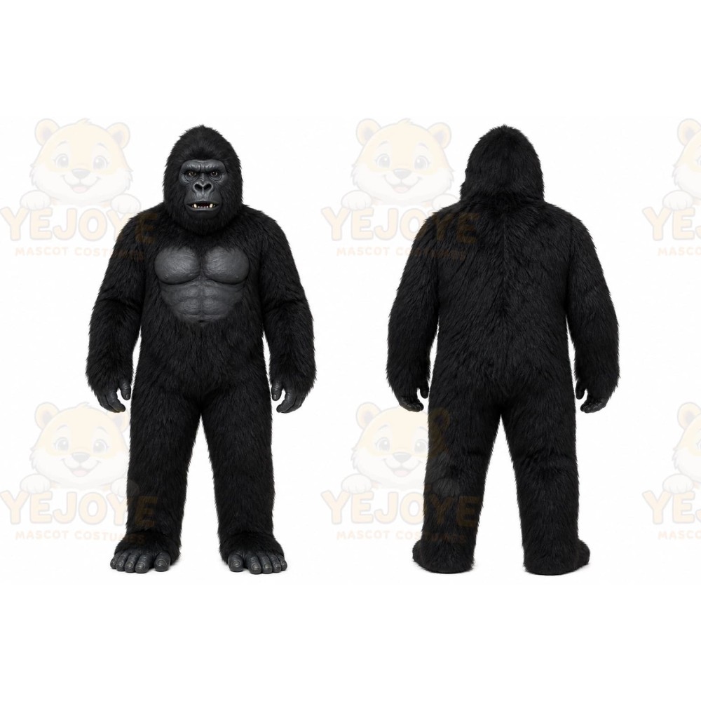 Gorilla Mascot Costume for Adults Custom Logo Party Character Suit