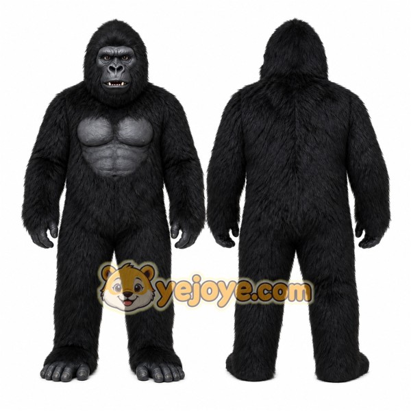 Gorilla Mascot Costume for Adults Custom Logo Party Character Suit