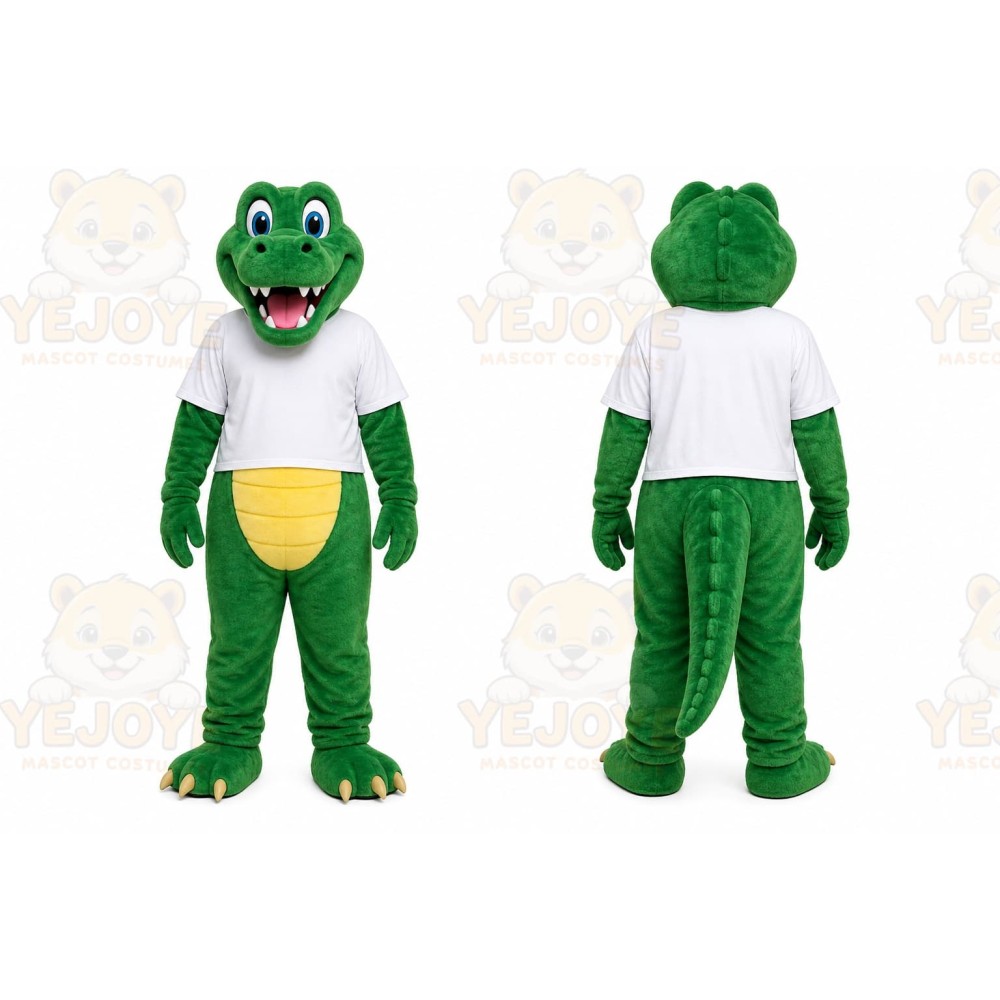 Crocodile Mascot Costume for Adults Custom Logo Party Character Suit