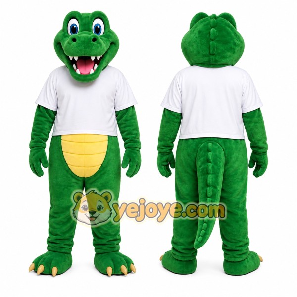 Crocodile Mascot Costume for Adults Custom Logo Party Character Suit
