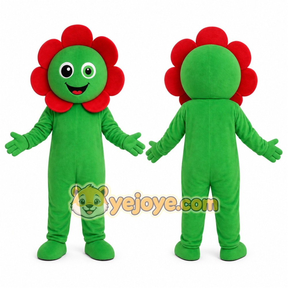 Flower Mascot Costume for Adults Custom Logo Party Character Suit